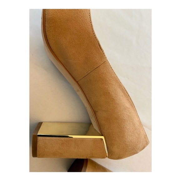 Ann Taylor Kaia Block Heeled Pump. Spiced Chai. Size 10 - Picture 7 of 8